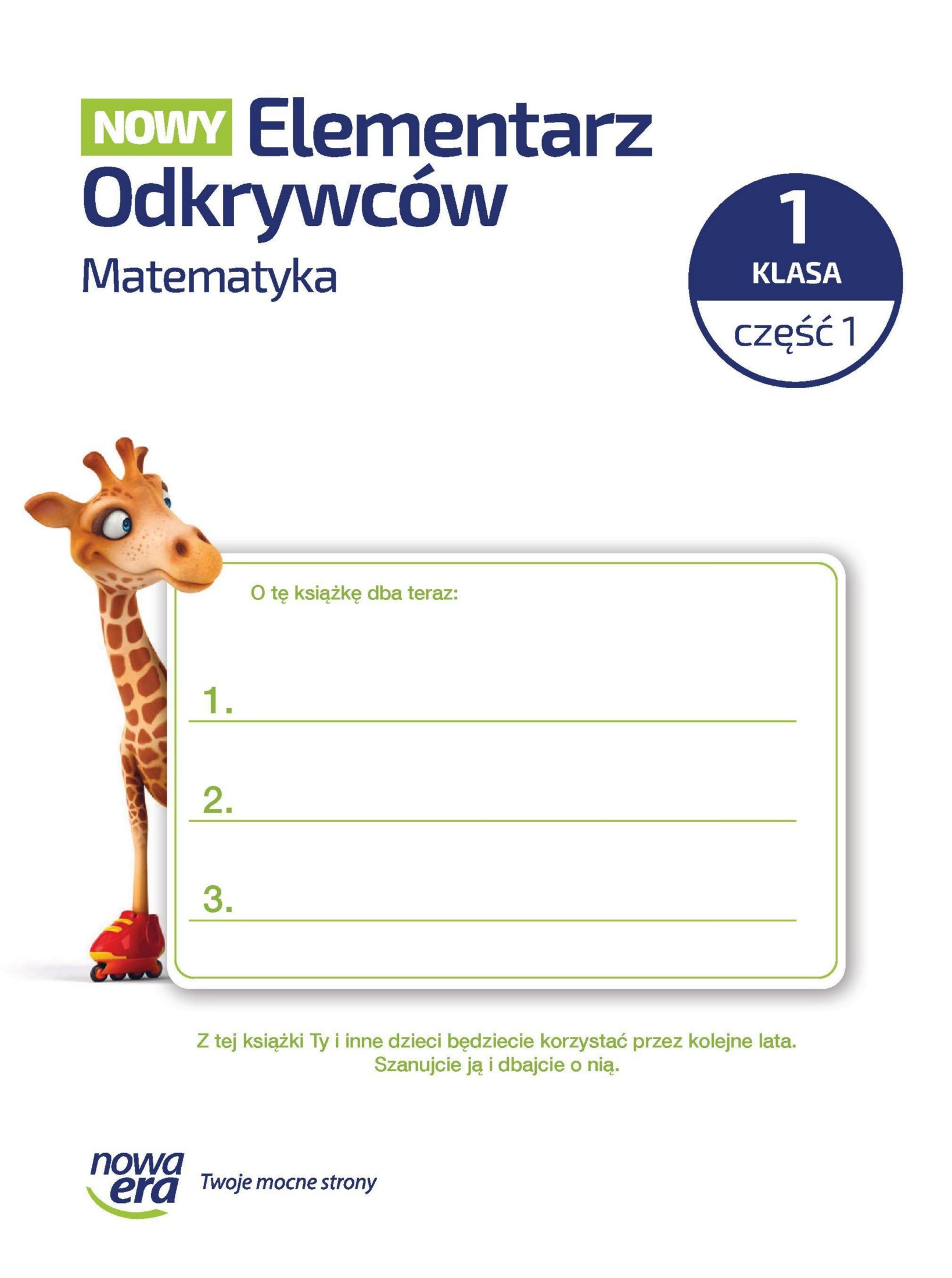 Nowy Elementarz Odkrywcow 1 matematyka cz 1