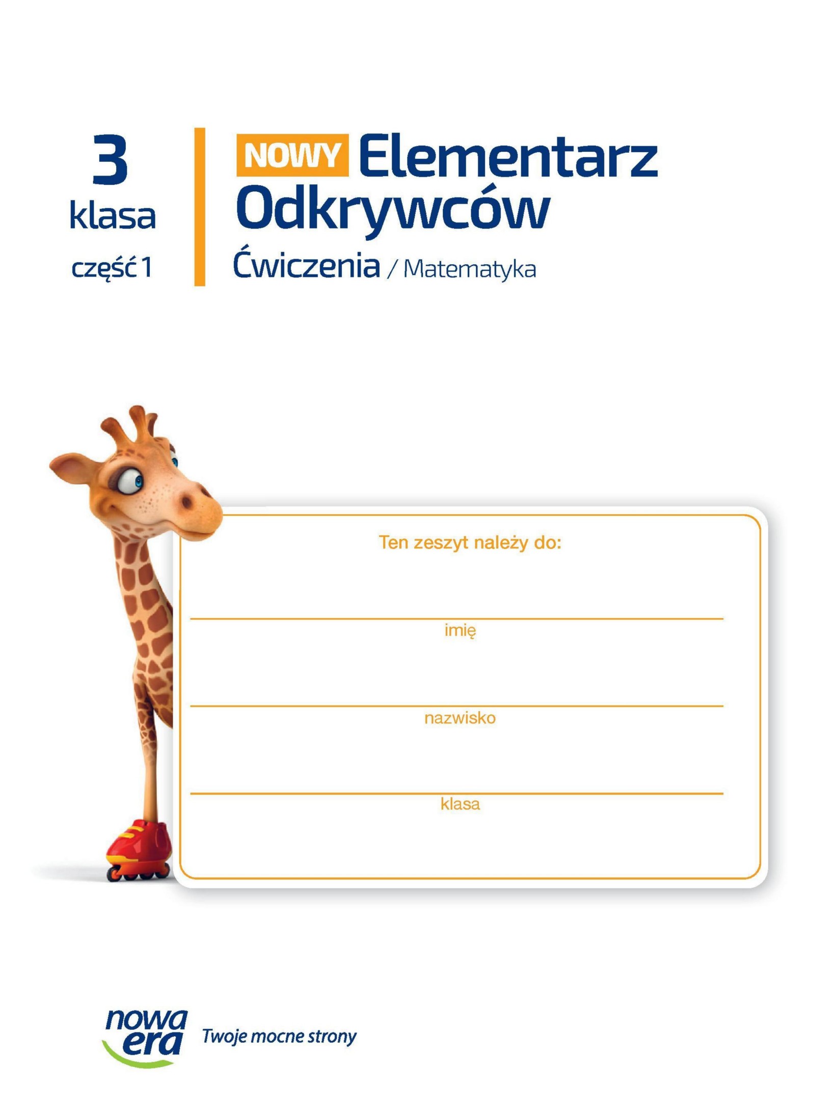 nowy elementarz odkrywcow matematyka 3 1 cw